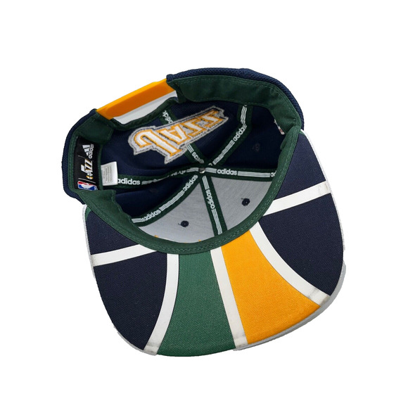 Utah Jazz Hat Cap 2015 Adidas NBA Draft Embroidered Adjustable Snapback OSFM - Picture 7 of 9